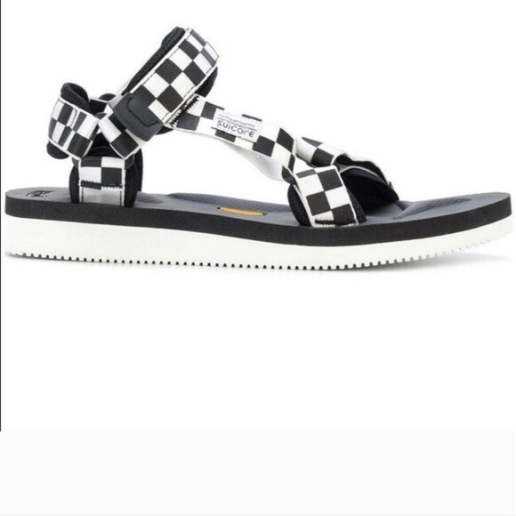 SUICOKE Depa Sport Sandals Checkerboard Vibram Size 11 - Picture 1 of 7